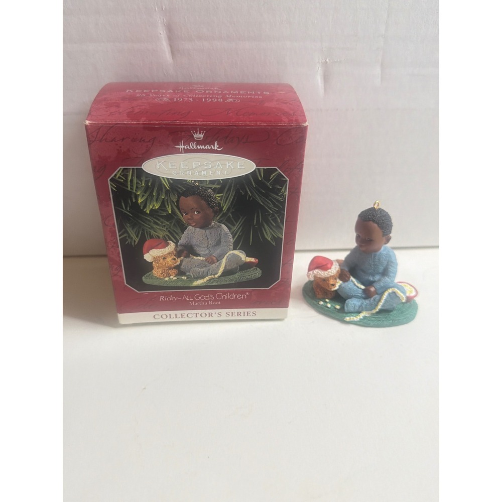 Hallmark Keepsake Ornament 1998 Ricky All Gods Children Martha Root QX6363